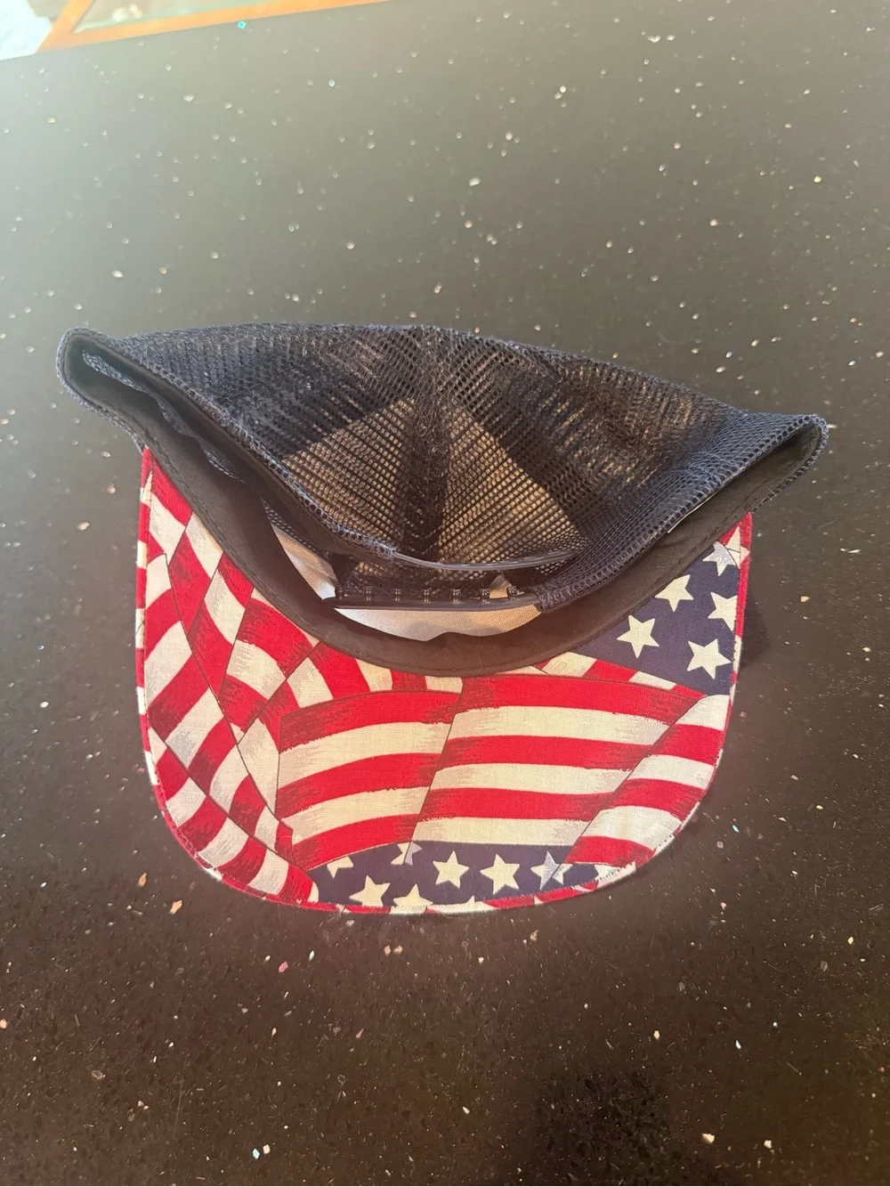 Local 514 Union Trucker Hat with American Flag Brim